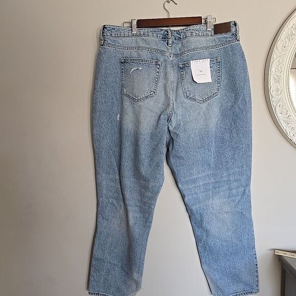 Carly Jean Topanga Jeans Los Angeles Distressed Size 1X NWT Wide Leg 90s Y2K - Picture 8 of 11